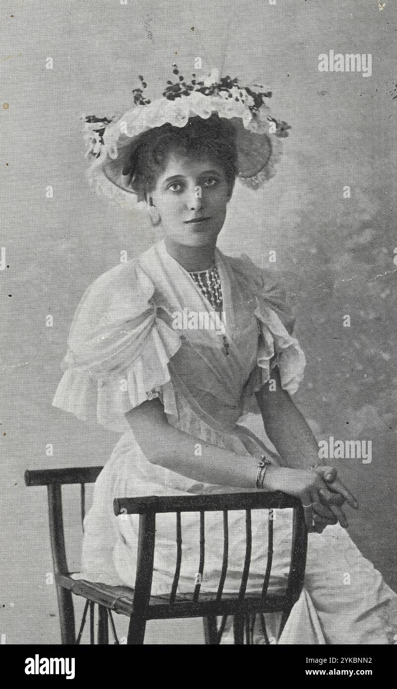 Claire Leighton Une image de théâtre vintage de Claire Leighton actrice édouardienne Banque D'Images