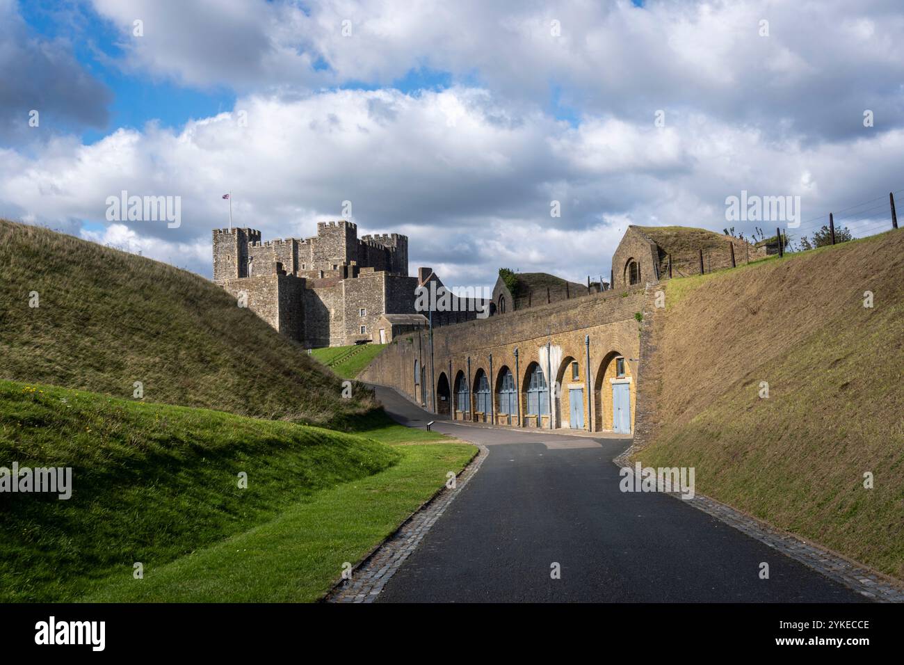Casemates est et château de Douvres, Douvres, Kent, Royaume-Uni Banque D'Images