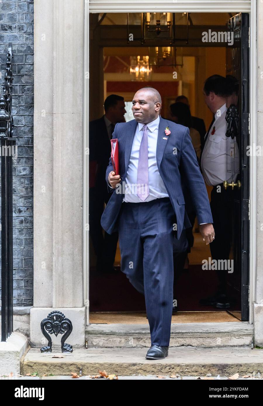 David Lammy député - secrétaire d'État aux Affaires étrangères, au Commonwealth et au développement - à Downing Street, octobre 2024 Banque D'Images