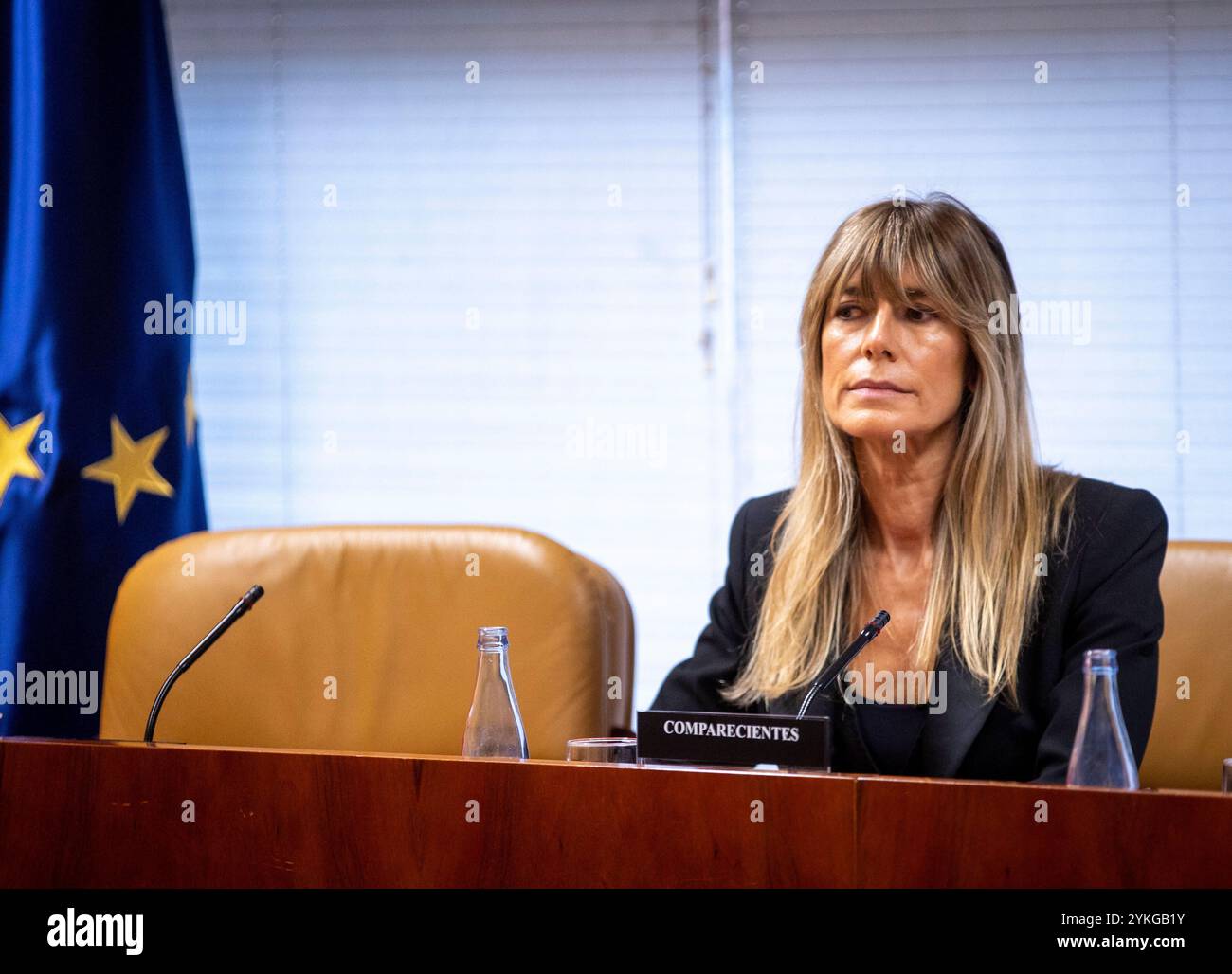 Madrid, 13/11/2024. Comparution de Begoña Gómez devant la commission d'enquête de l'Assemblée de Madrid sur ses relations avec l'Université Complutense. Photo : Ignacio Gil. ARCHDC. Crédit : album / Archivo ABC / Ignacio Gil Banque D'Images