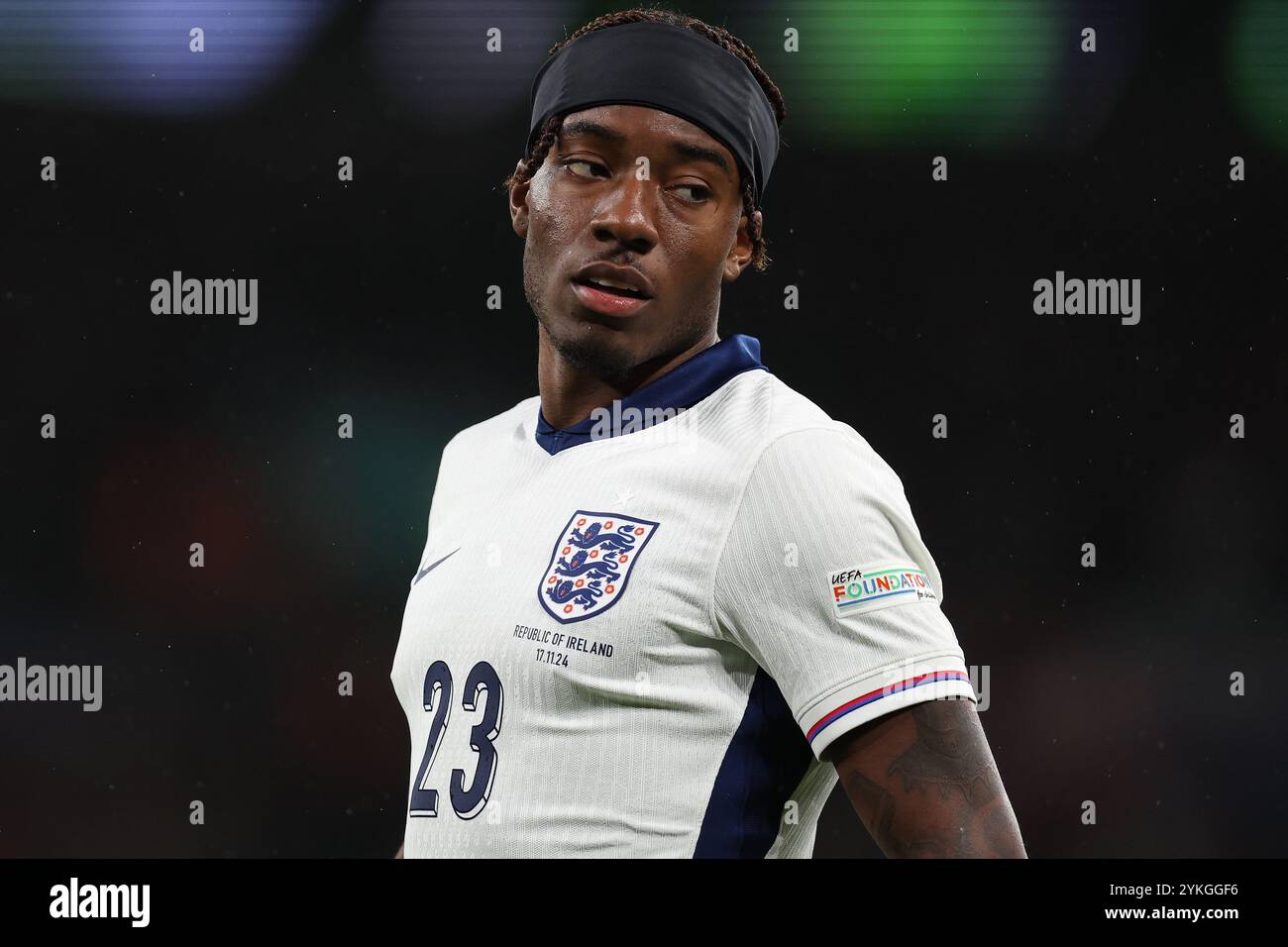 Londres, Royaume-Uni. 17 novembre 2024. Noni Madueke d'Angleterre lors du match de l'UEFA Nations League au stade de Wembley, Londres. Le crédit photo devrait se lire : Paul Terry/Sportimage crédit : Sportimage Ltd/Alamy Live News Banque D'Images
