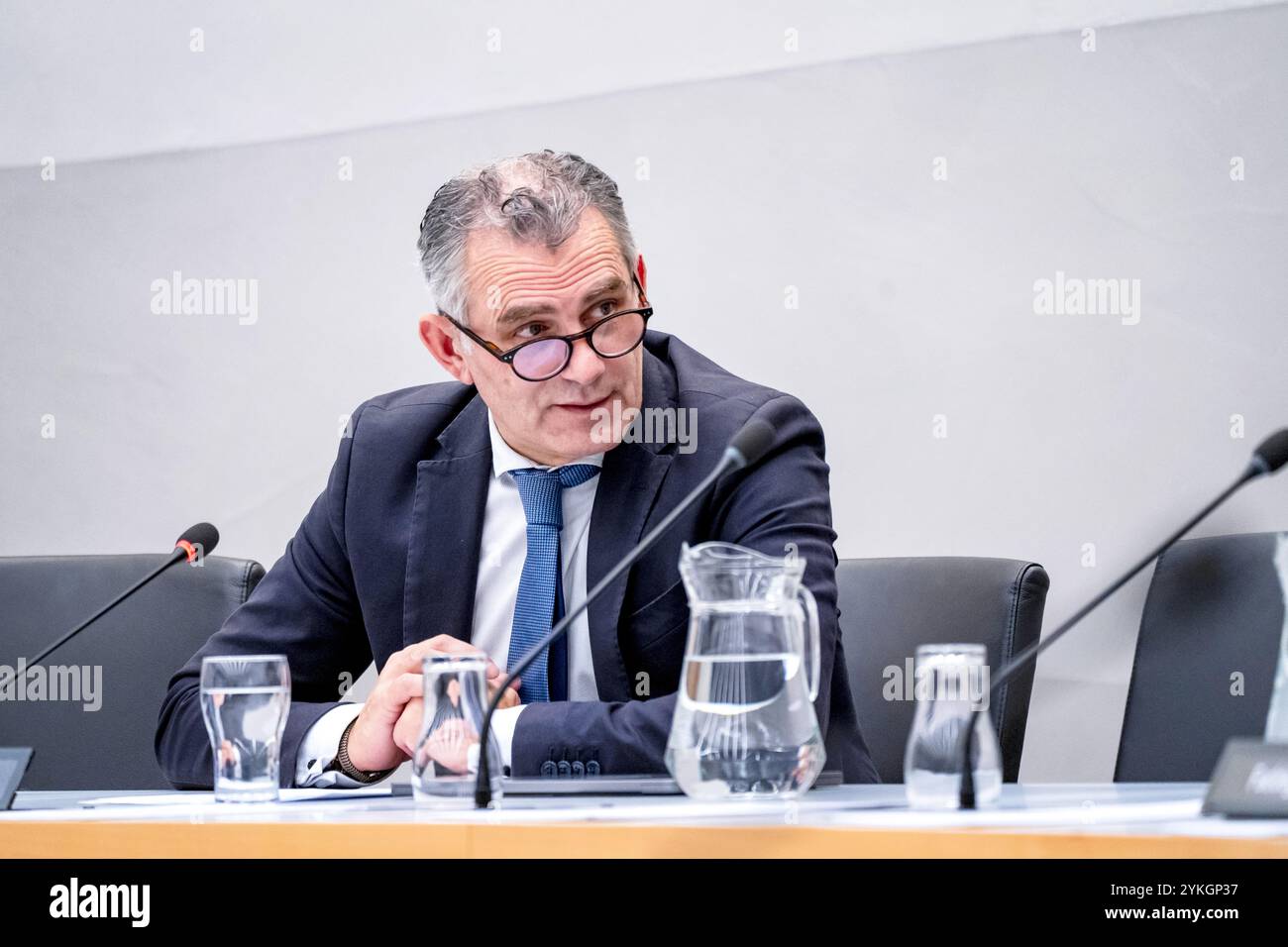 LA HAYE - Tom van der Lee (GroenLinks-PvdA) lors d'un débat législatif à la Chambre basse sur les crypto-actifs et les marchés des crypto-actifs. ANP LINA SELG pays-bas Out - belgique Out Banque D'Images