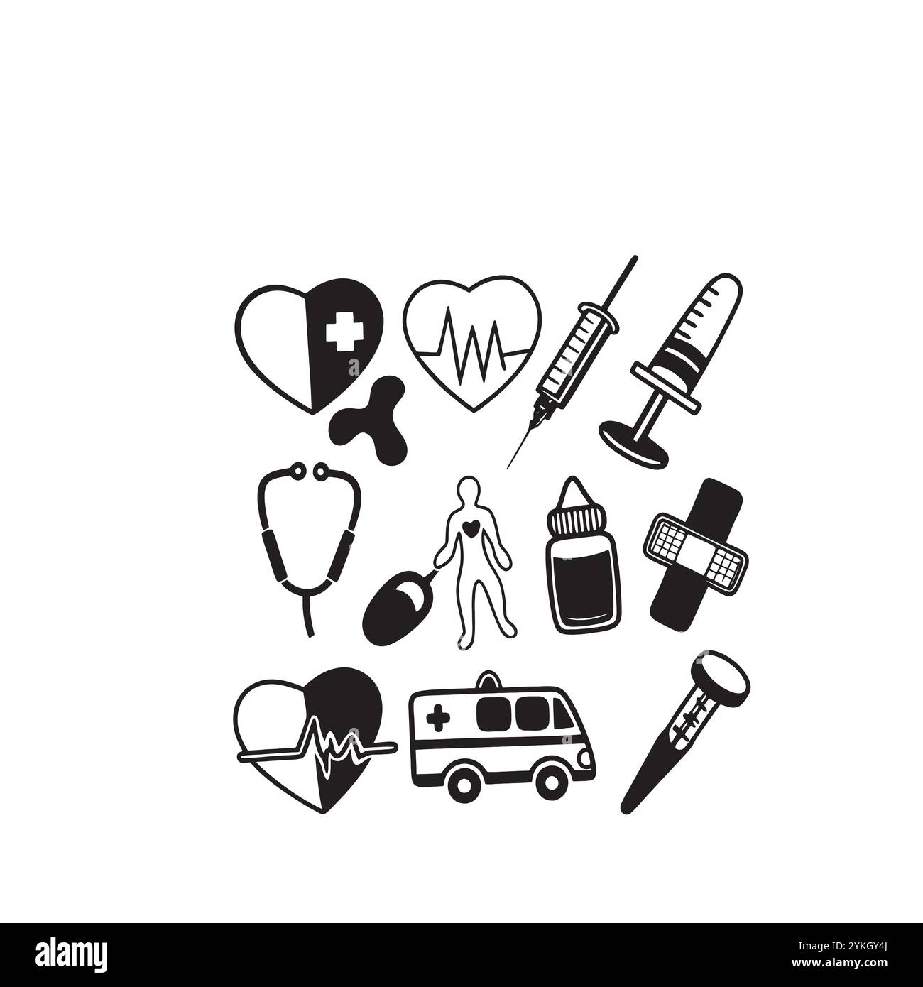 art de conception vectorielle d'instrument médical Illustration de Vecteur