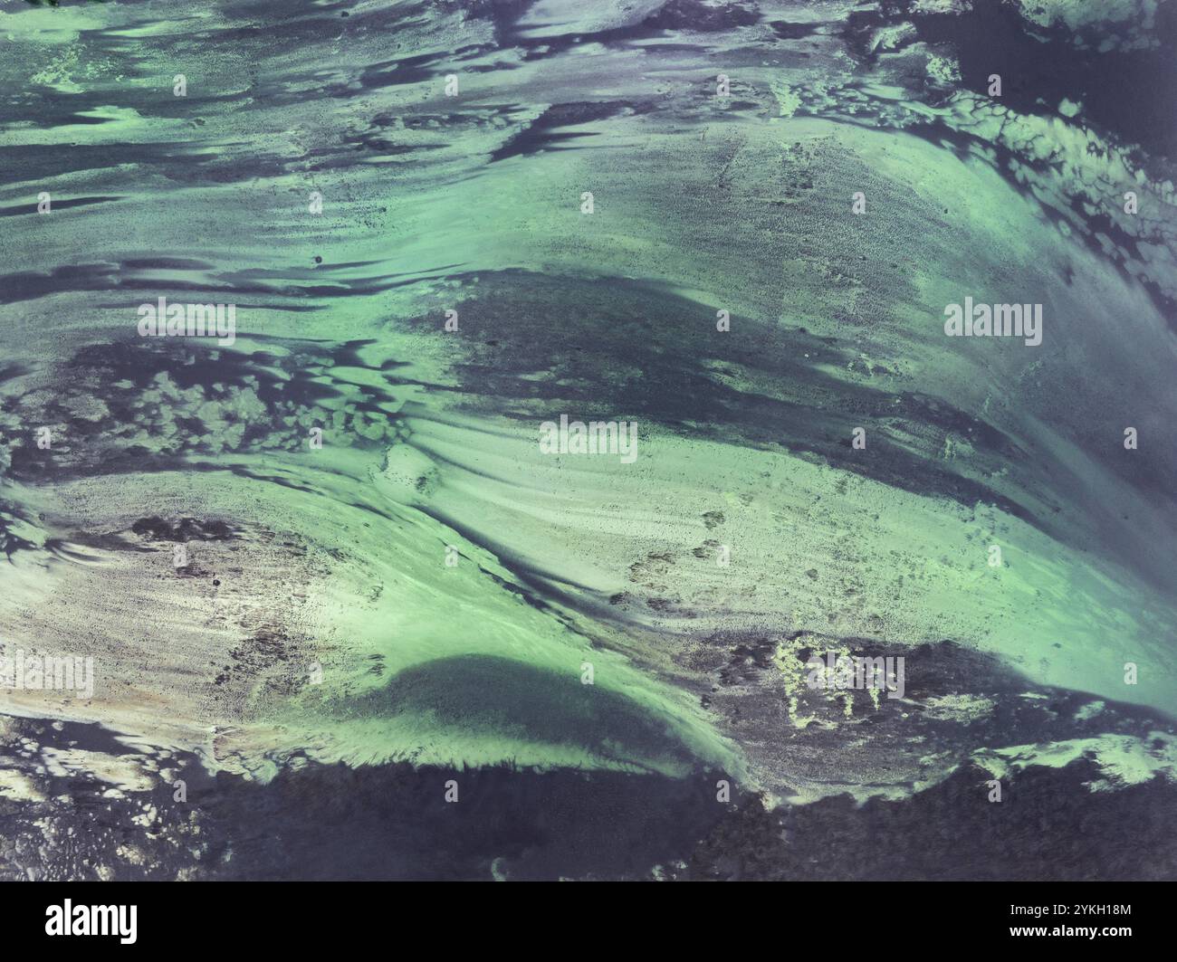 Photographie aérienne, vue de haut en bas des lignes d'écoulement, structures, motifs dans le lit du Rhin, lac de Constance, quartier de Constance, Bade-Wuerttemb Banque D'Images