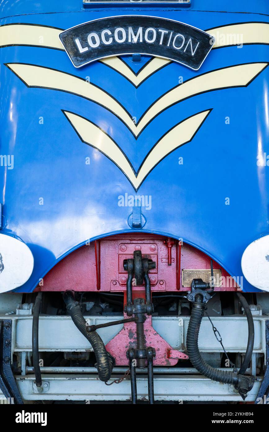 La locomotive prototype Blue Deltic au musée Locomotion Darlington Locomotion Shildon près du comté de Darlington Durham Angleterre GB Europe Banque D'Images