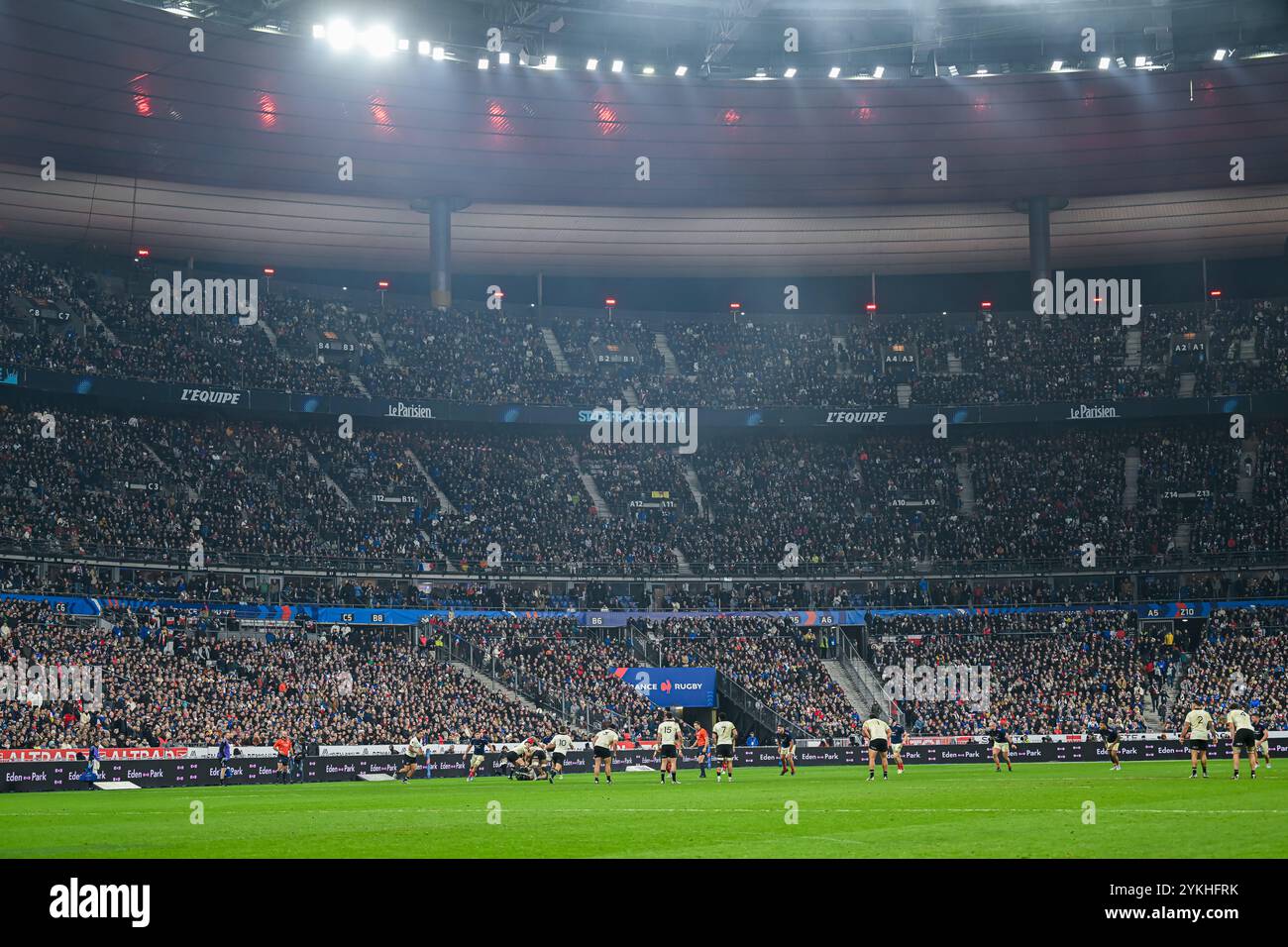 Ambiance générale ambiance vue ou illustration d'ambiance lors du match de rugby Autumn Nations Series XV France VS New Zealand All Blacks au stade de France à Saint Denis près de Paris, le 16 novembre 2024. Crédit : Victor Joly/Alamy Live News Banque D'Images