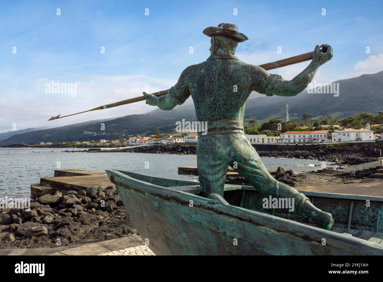 À São Roque, sur l'île de Pico, le Musée de l'industrie baleinière fournit des informations sur le côté transformation de l'industrie baleinière aux Açores. Banque D'Images