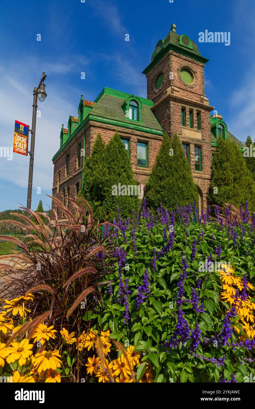 Ancien bureau de poste, Centre-ville de Saguenay, Québec, Canada Banque D'Images