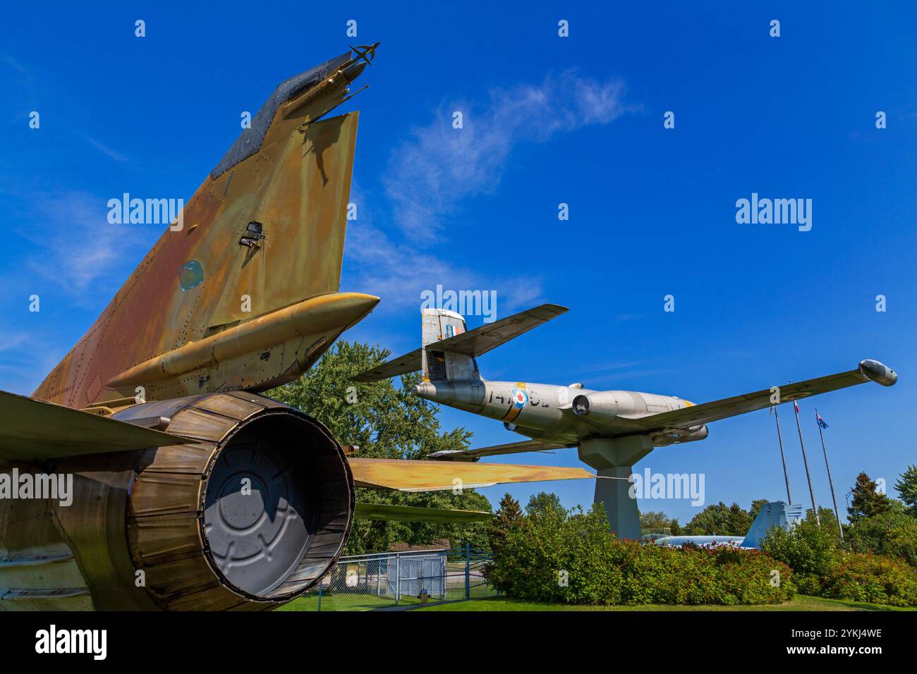 CF-100 Canuck, Musée de la défense aérienne de Bagotville, ville de Saguenay, Québec, Canada Banque D'Images