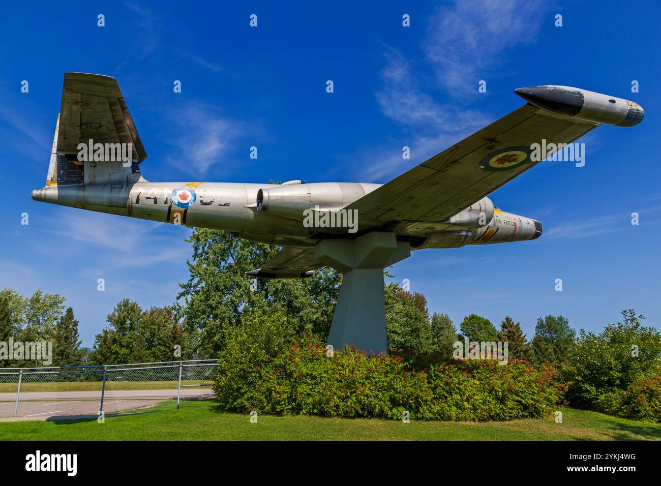 CF-100 Canuck, Musée de la défense aérienne de Bagotville, ville de Saguenay, Québec, Canada Banque D'Images