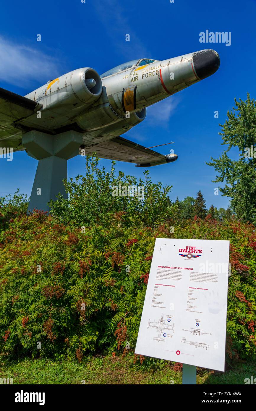 CF-100 Canuck, Musée de la défense aérienne de Bagotville, ville de Saguenay, Québec, Canada Banque D'Images