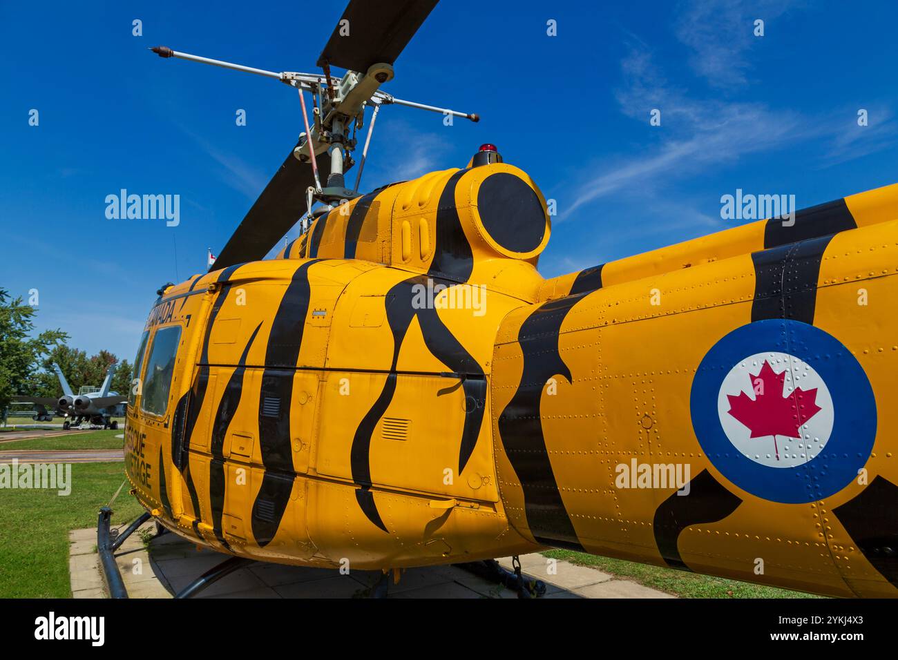 Hélicoptère, Musée de la défense aérienne de Bagotville, ville de Saguenay, Québec, Canada Banque D'Images
