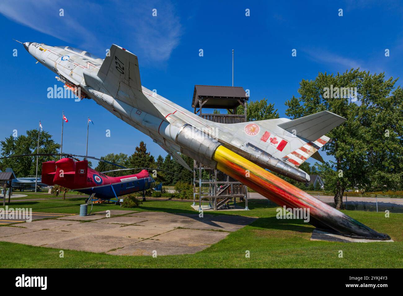 CF-101B Voodoo, Musée de la défense aérienne de Bagotville, ville de Saguenay, Québec, Canada Banque D'Images