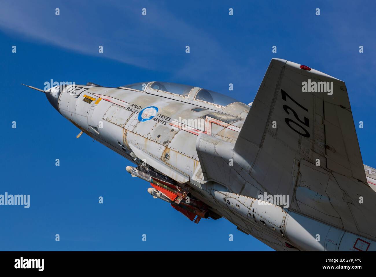 CF-101B Voodoo, Musée de la défense aérienne de Bagotville, ville de Saguenay, Québec, Canada Banque D'Images