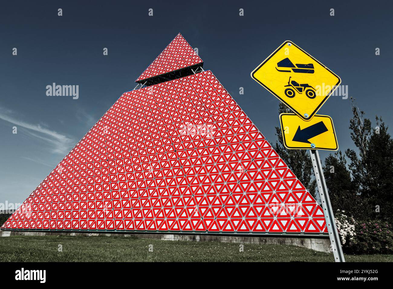 Pyramide des Ha ! Ha!, la Baie, Saguenay, Québec, Canada Banque D'Images