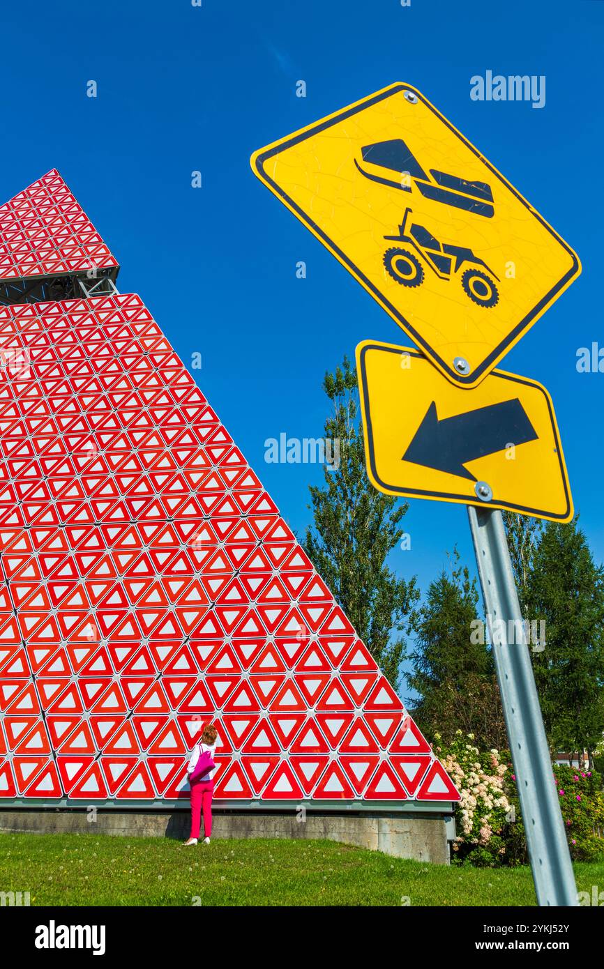 Pyramide des Ha ! Ha!, la Baie, Saguenay, Québec, Canada Banque D'Images