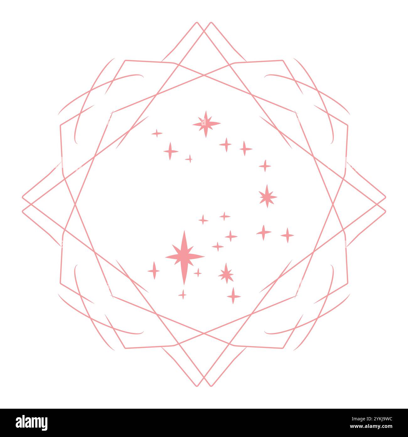 Horoscope de constellation. Constellation d'étoiles astronomiques du Sagittaire. Constellation illustration vectorielle minimaliste Illustration de Vecteur