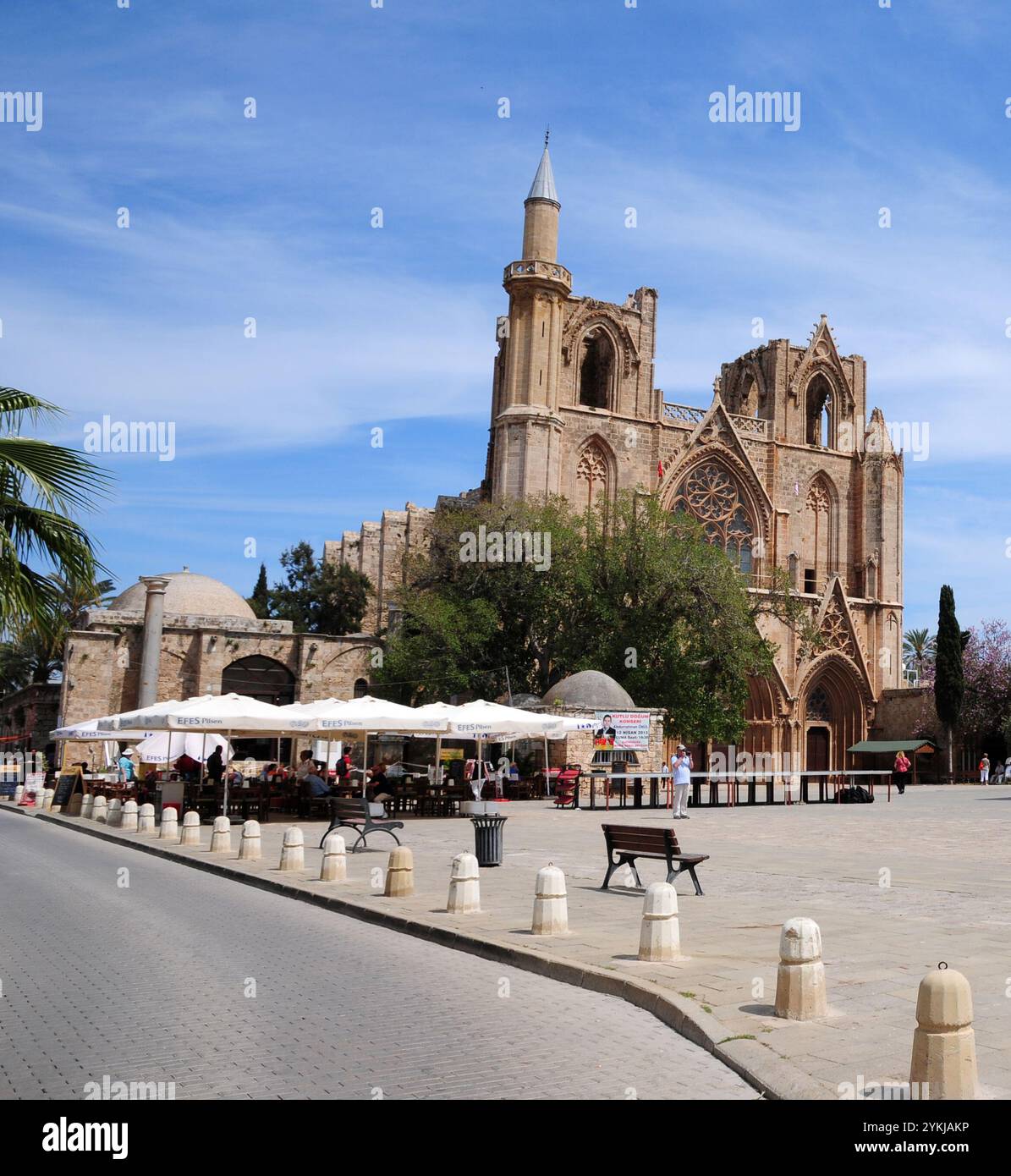 Une église historique à Famagouste, Chypre du Nord Banque D'Images