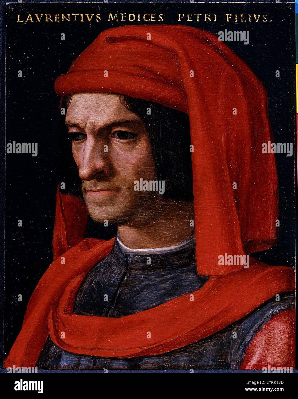 Bottega di Agnolo di Cosimo, Detto il Bronzino (Firenze 1503-1572) - Ritratto di Lorenzo il Magnifico Banque D'Images