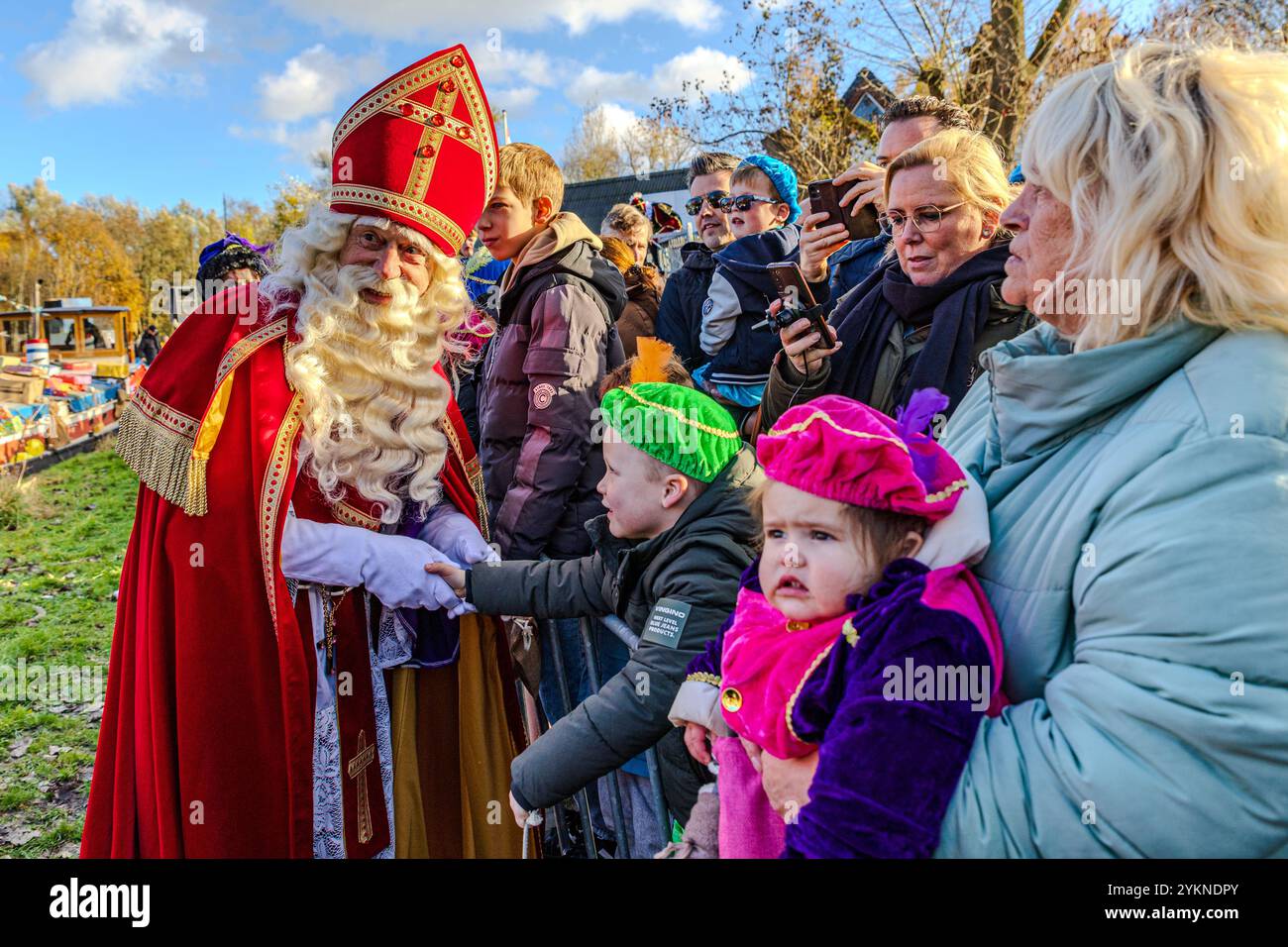 Geldrop - L'entrée de Sinterklaas avec son pieten dans Geldrop. ANP / Hollandse Hoogte / Venema Media pays-bas Out - belgique Out Banque D'Images