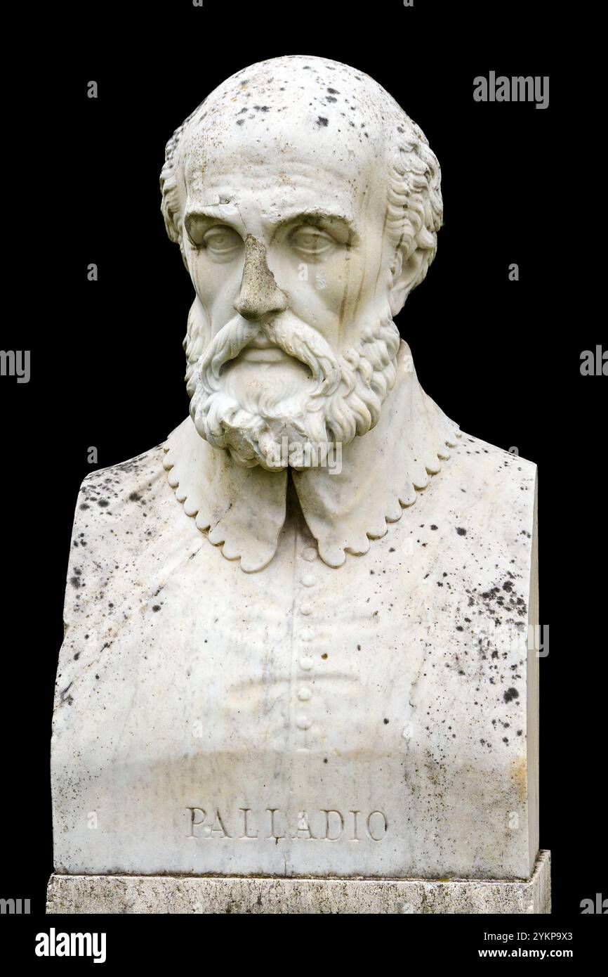 Andrea Palladio, pseudonyme d'Andrea di Pietro della Gondola (1508 – 1580) - architecte italien, théoricien de l'architecture et scénographe de la Renaissance, citoyen de la République de Venise Banque D'Images