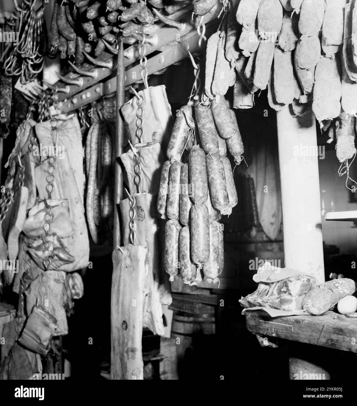 Photo vintage de Paris. Marché de la viande. France. 1890-1910 Banque D'Images