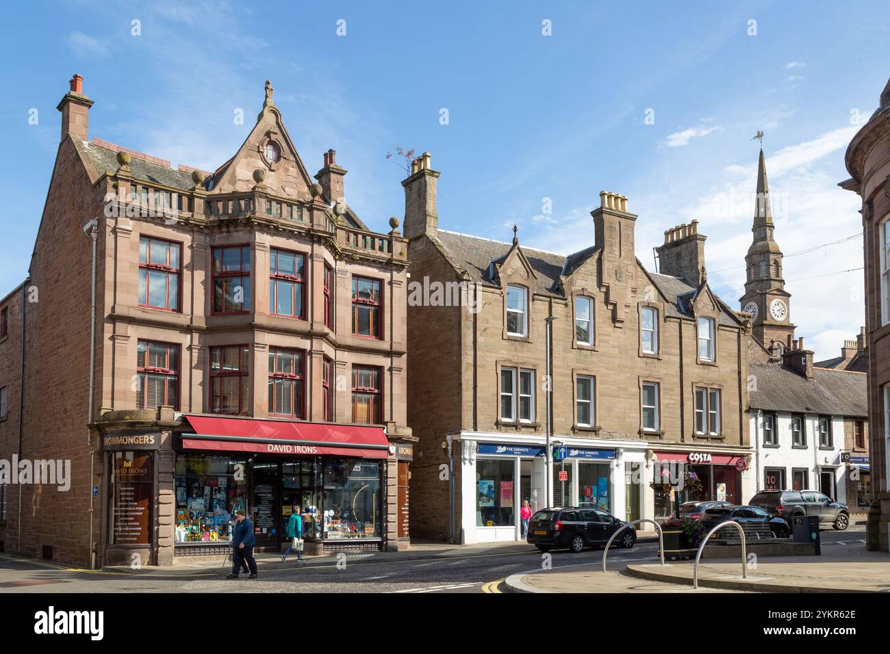 Castle Street Forfar, Angus, Écosse Banque D'Images