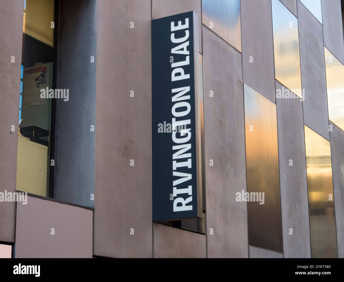 Rivington place, Visual Arts Centre, Shoreditch, Londres, Angleterre, UK, GB. Banque D'Images