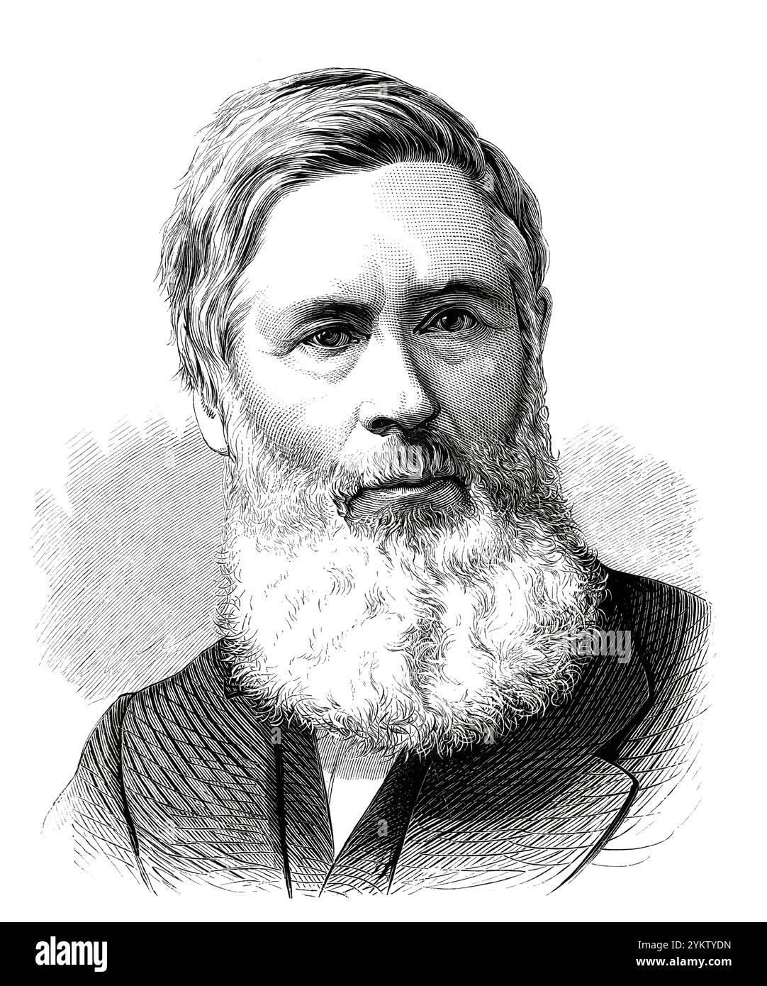 ASA Gray, 1810 – 1888 ans, le plus important botaniste américain Banque D'Images