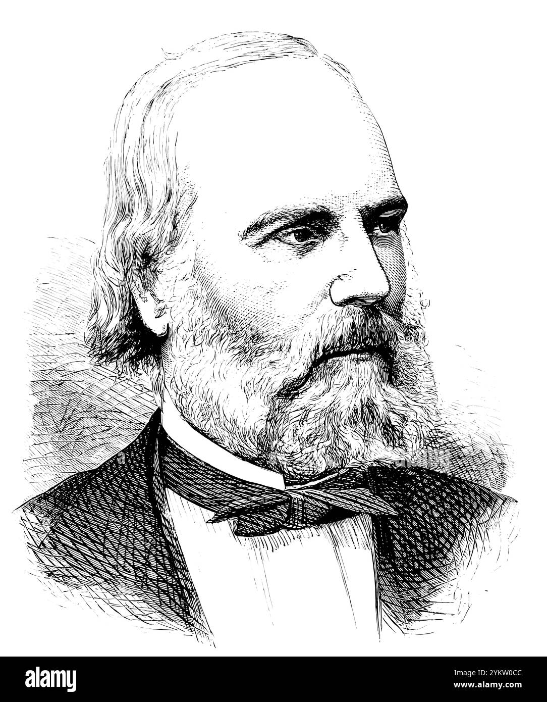 John Lawrence Smith, 1818 – 1883, chimiste et minéralogiste américain Banque D'Images