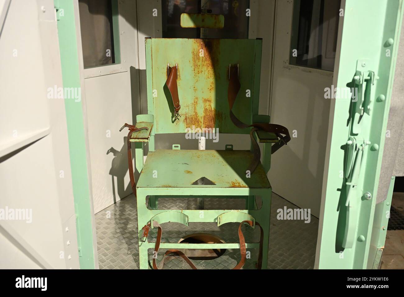 Reproduction d'une chambre à gaz américaine Banque D'Images