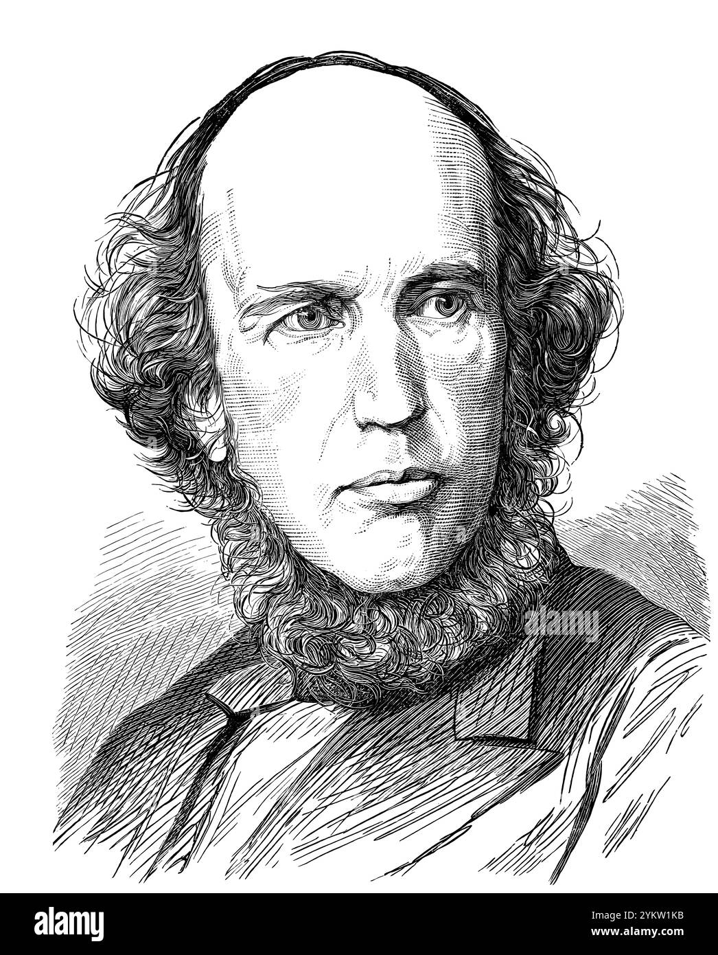 William Benjamin Carpenter, 1813 – 1885, médecin anglais, zoologiste et physiologiste des invertébrés Banque D'Images