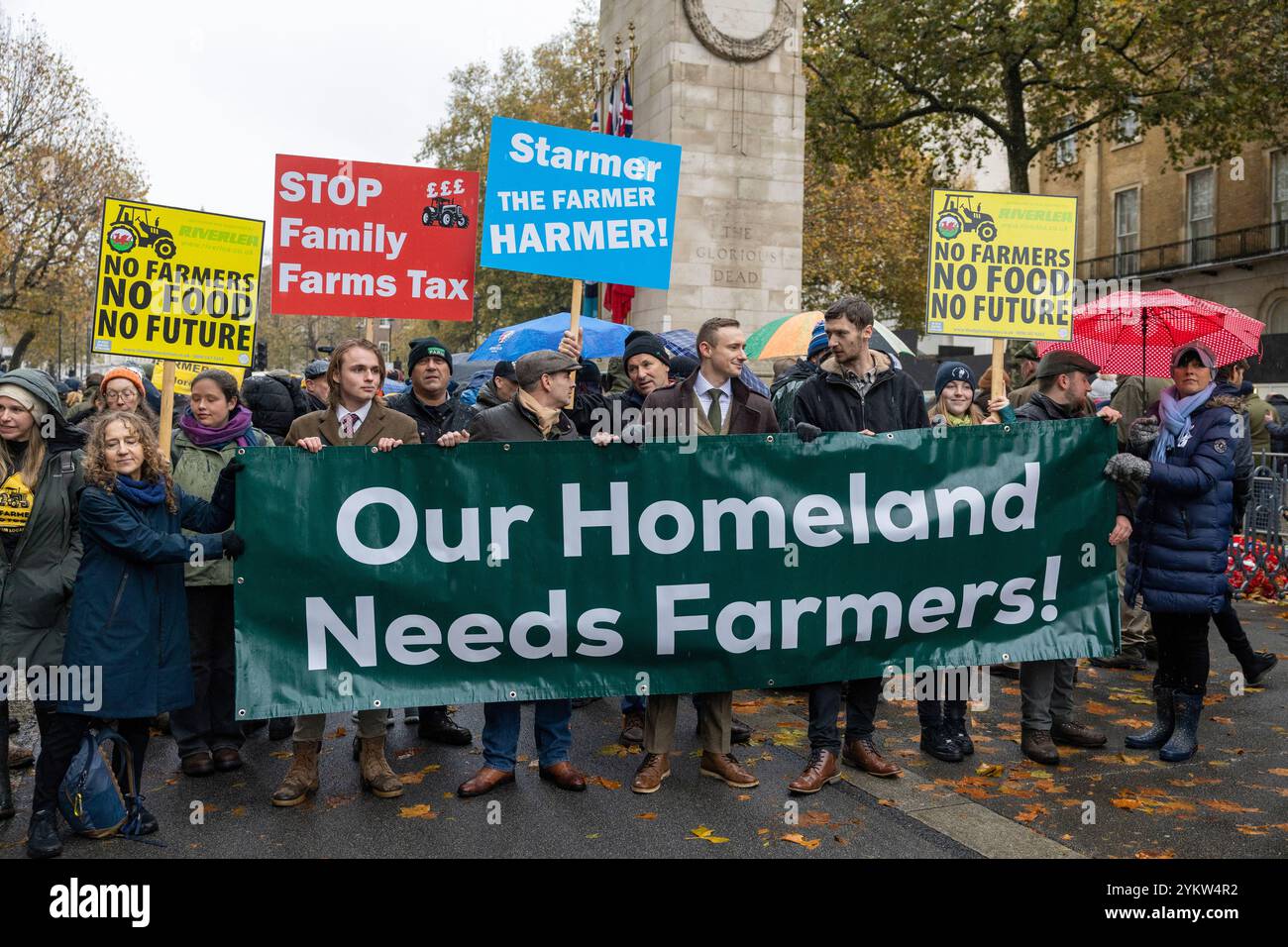 Manifestation des agriculteurs organisée à Londres 19th Novemmber 2024 Banque D'Images