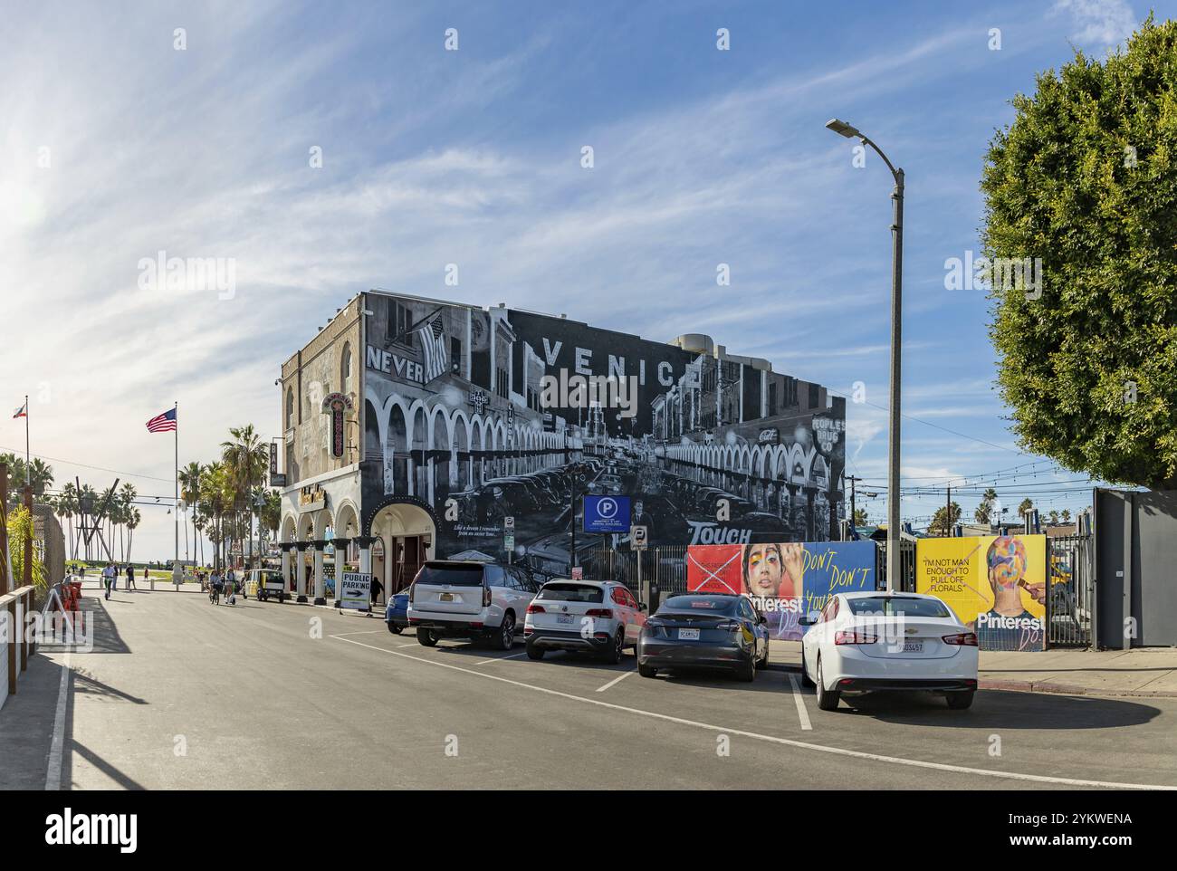 Une image de la murale Touch of Venice, créée en 2012 par Jonas Never Banque D'Images