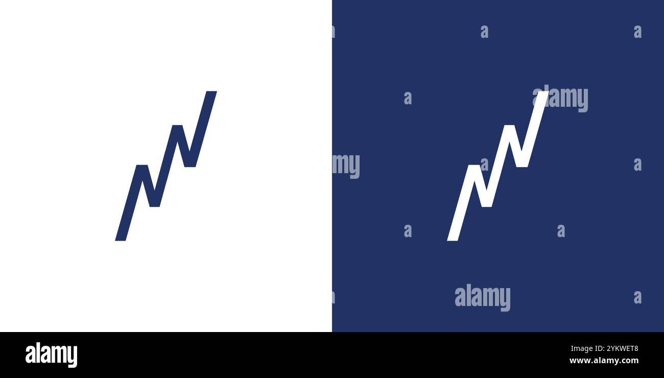 Design de logo NN moderne et unique Illustration de Vecteur