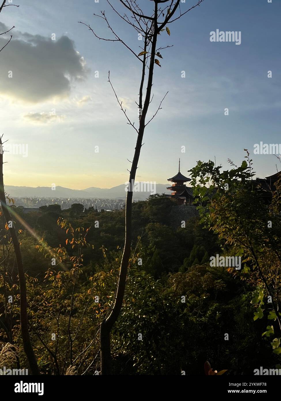 Temple Kiyomizu-dera, Kyoto - Image de stock capturée avec un smartphone