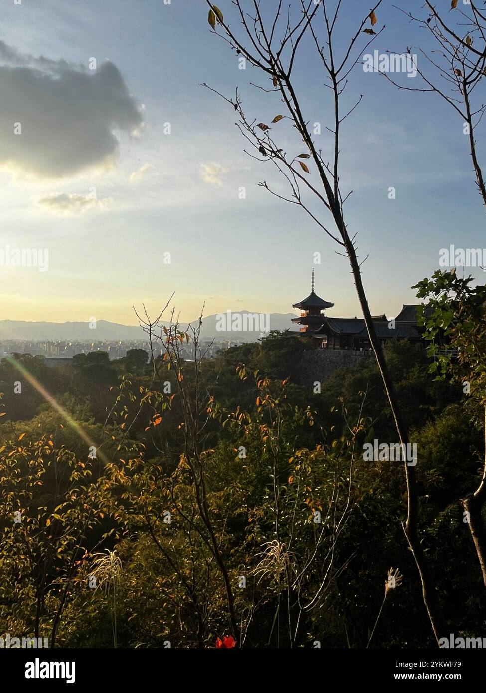 Temple Kiyomizu-dera, Kyoto - Image de stock capturée avec un smartphone