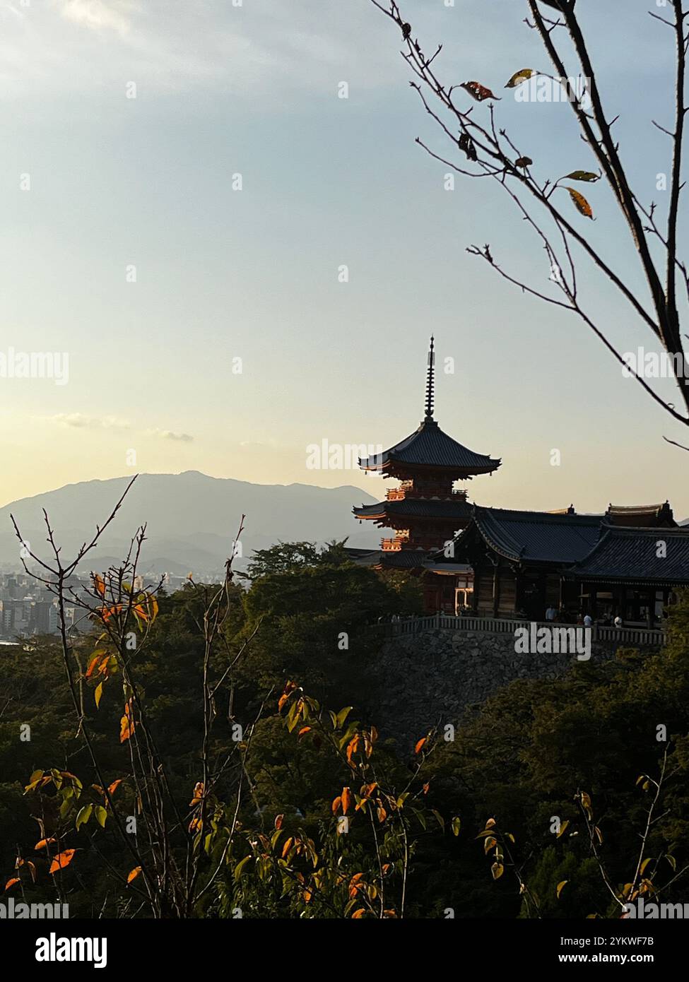 Temple Kiyomizu-dera, Kyoto - Image de stock capturée avec un smartphone