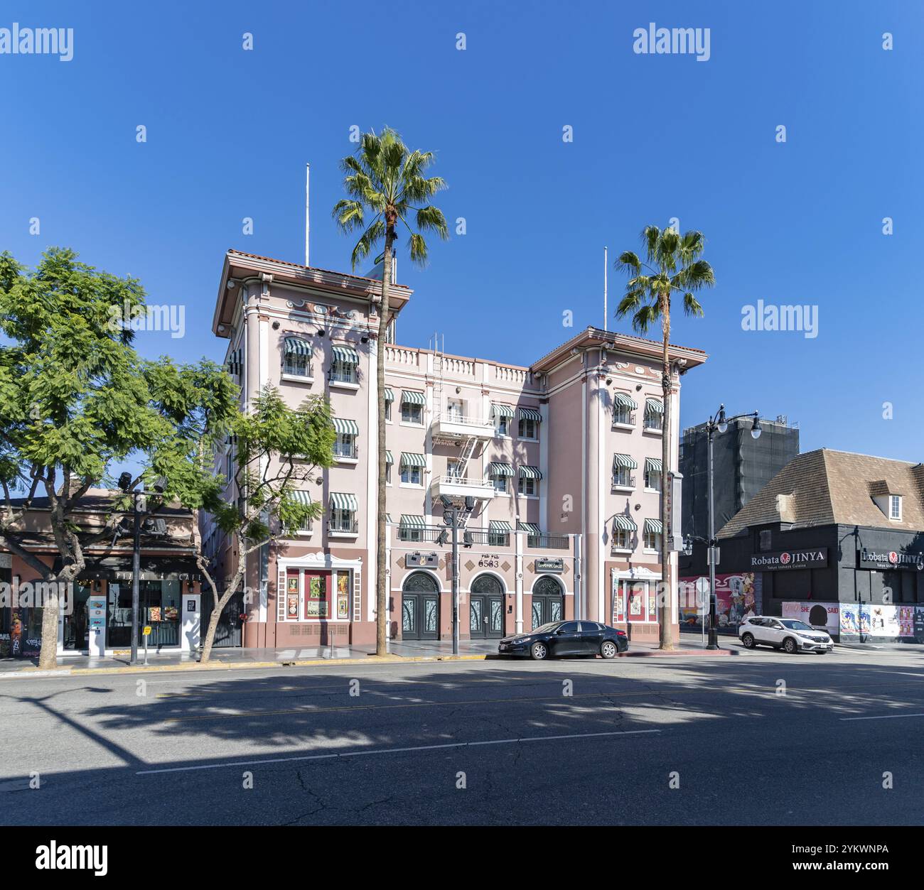 Une photo des Hollywood Loft Apartments, à Hollywood Boulevard Banque D'Images