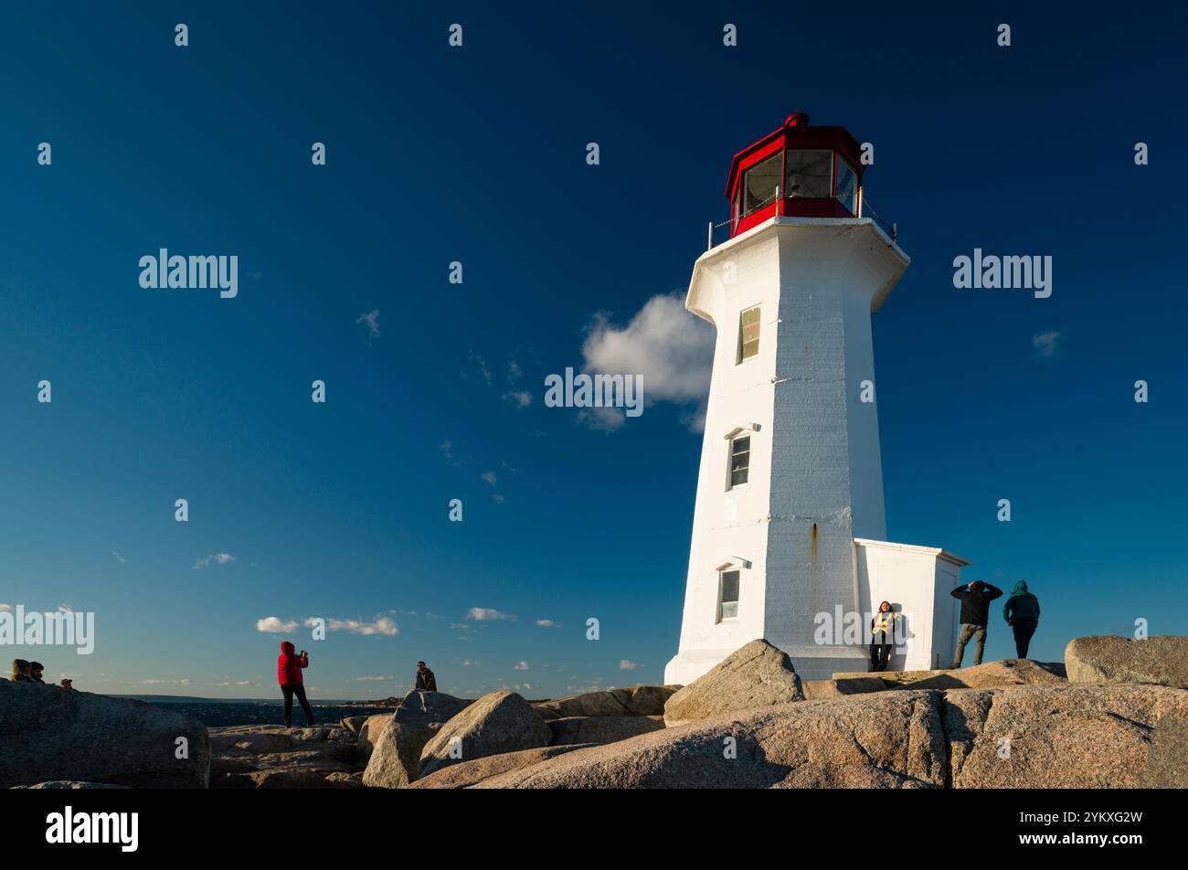 Phare de Peggys point   Peggy's Cove, Nouvelle-Écosse, CAN Banque D'Images
