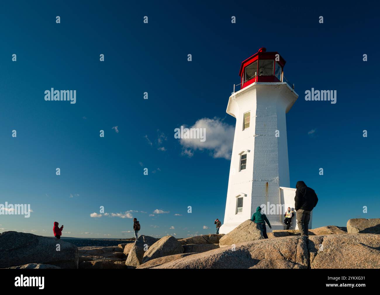 Phare de Peggys point   Peggy's Cove, Nouvelle-Écosse, CAN Banque D'Images