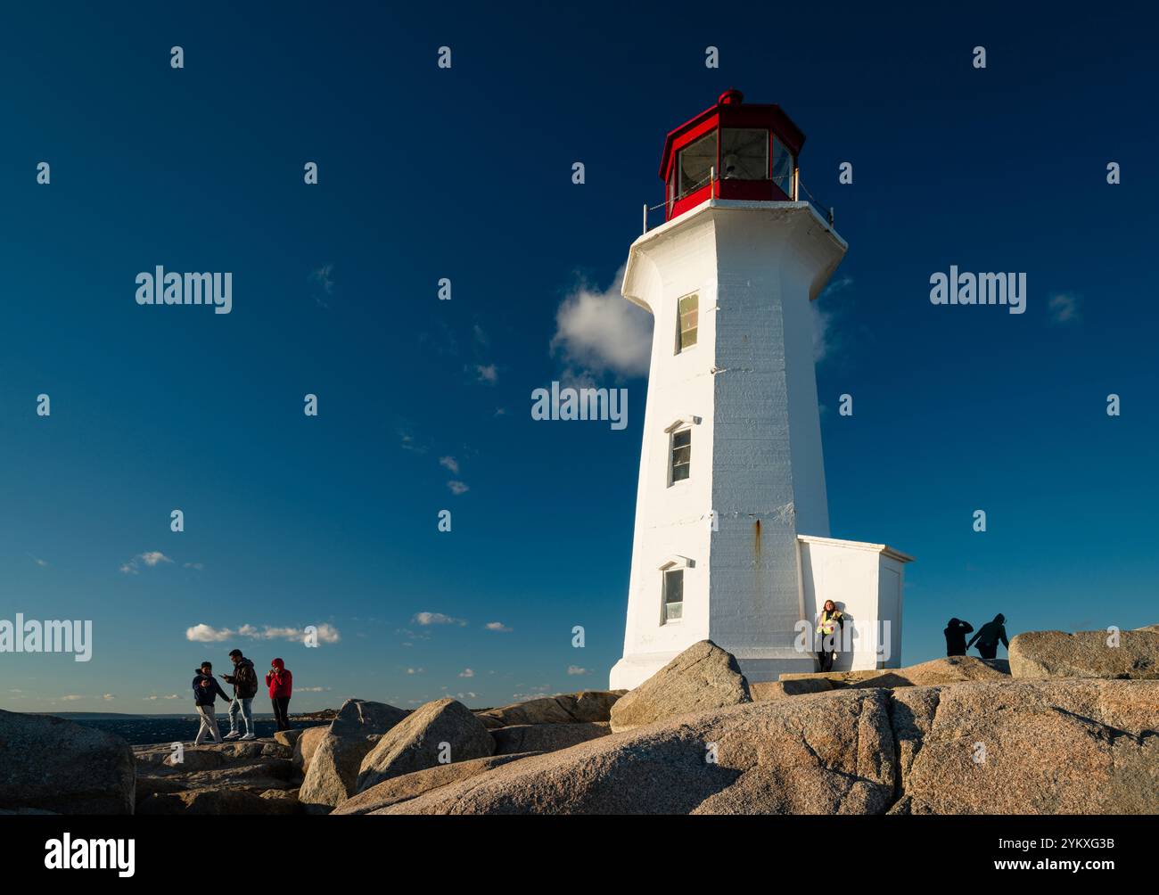 Phare de Peggys point   Peggy's Cove, Nouvelle-Écosse, CAN Banque D'Images