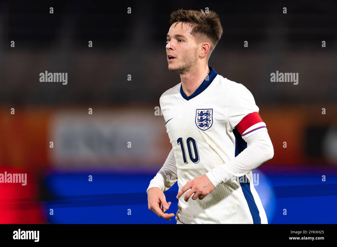 Almere, pays-Bas. 18 novembre 2024. ALMERE, PAYS-BAS - 18 NOVEMBRE : James McAtee, de l'Angleterre U21, regarde pendant le match amical international entre les pays-Bas U21 et l'Angleterre U21 au Yanmar Stadion le 18 novembre 2024 à Almere, pays-Bas. (Photo de Joris Verwijst/Orange Pictures) crédit : Orange pics BV/Alamy Live News Banque D'Images