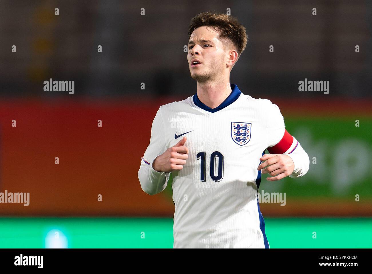 Almere, pays-Bas. 18 novembre 2024. ALMERE, PAYS-BAS - 18 NOVEMBRE : James McAtee, de l'Angleterre U21, regarde pendant le match amical international entre les pays-Bas U21 et l'Angleterre U21 au Yanmar Stadion le 18 novembre 2024 à Almere, pays-Bas. (Photo de Joris Verwijst/Orange Pictures) crédit : Orange pics BV/Alamy Live News Banque D'Images