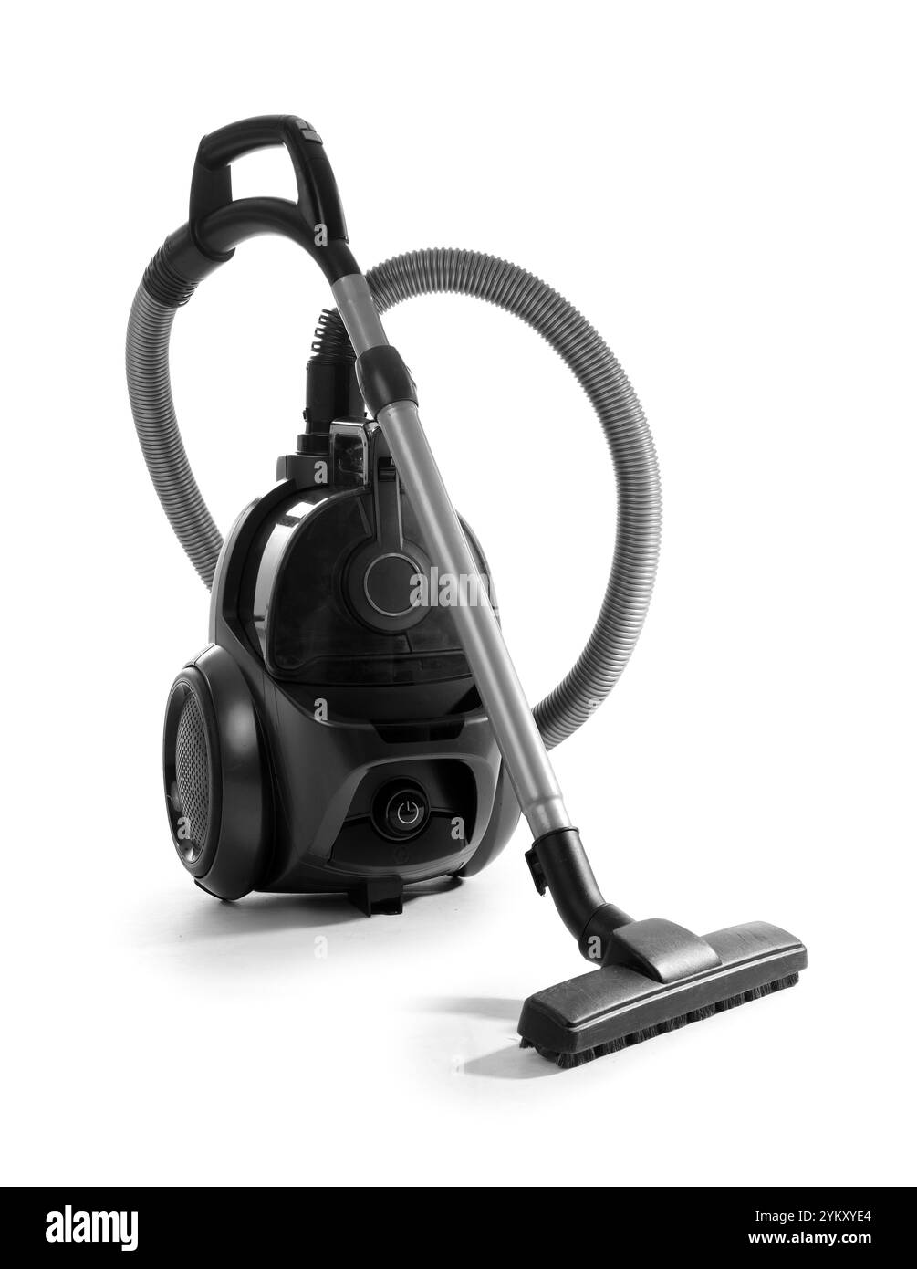 Aspirateur moderne sur fond blanc Banque D'Images