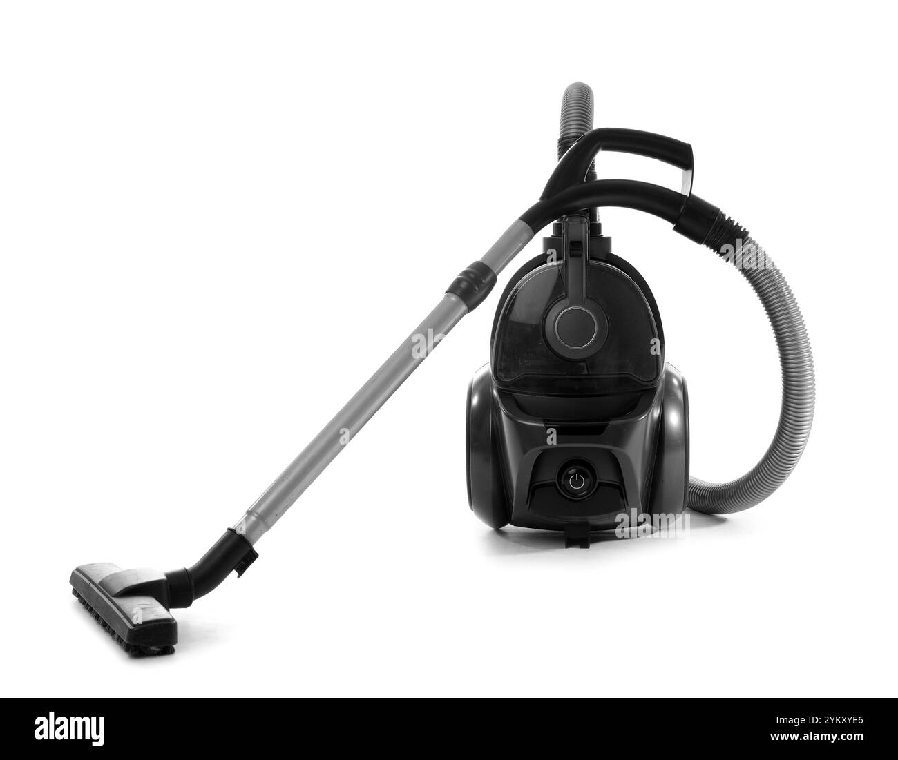 Aspirateur moderne sur fond blanc Banque D'Images