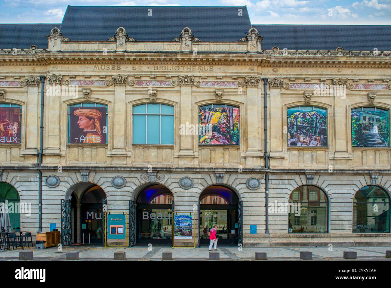 Musée des beaux-arts de Chambéry. Une ville alpine dans le sud-est de la France et autrefois la maison du philosophe Rousseau Banque D'Images