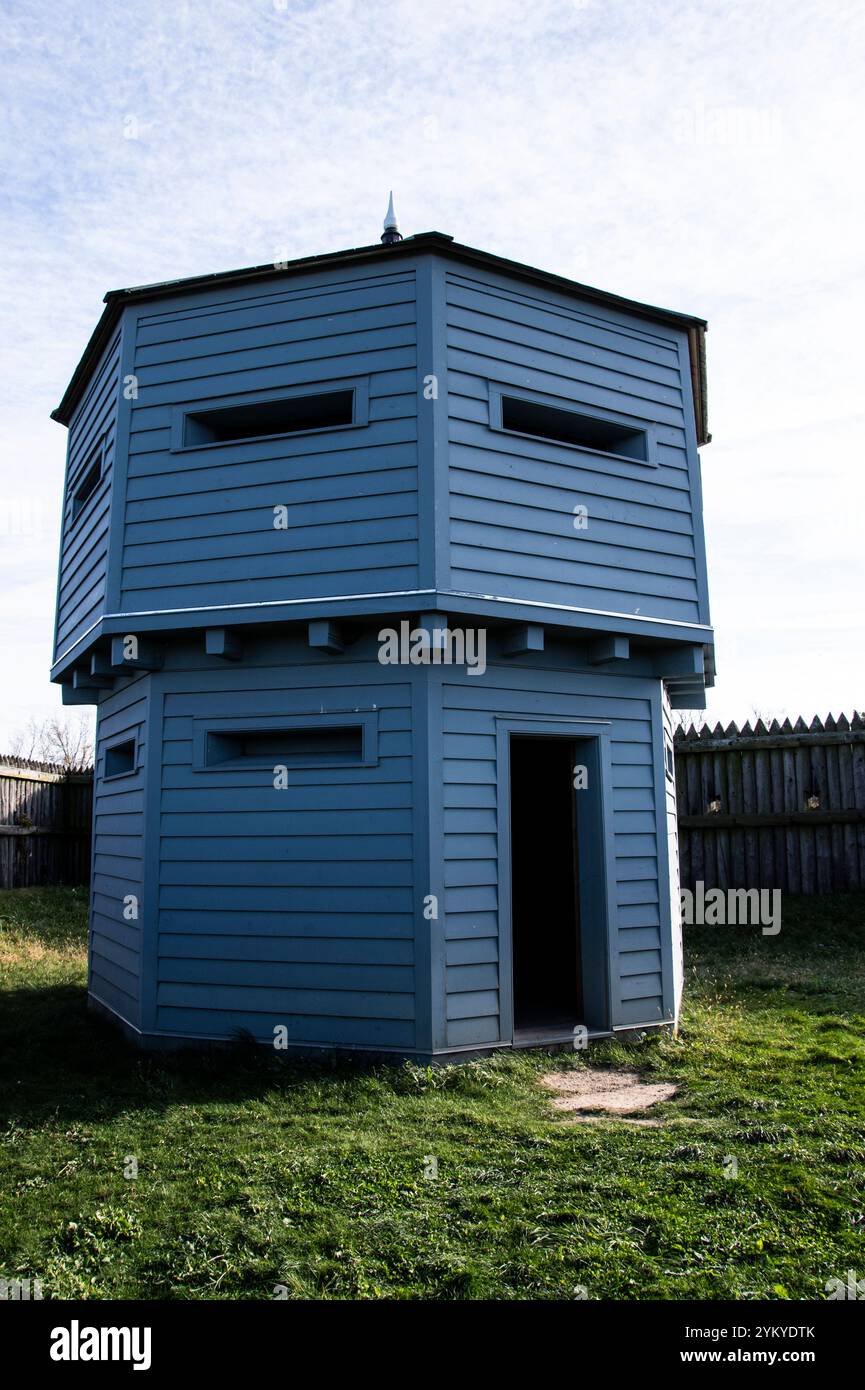 Bastion au lieu historique national de Fort George sur Queen's Parade à Niagara-on-the-Lake, Ontario, Canada Banque D'Images