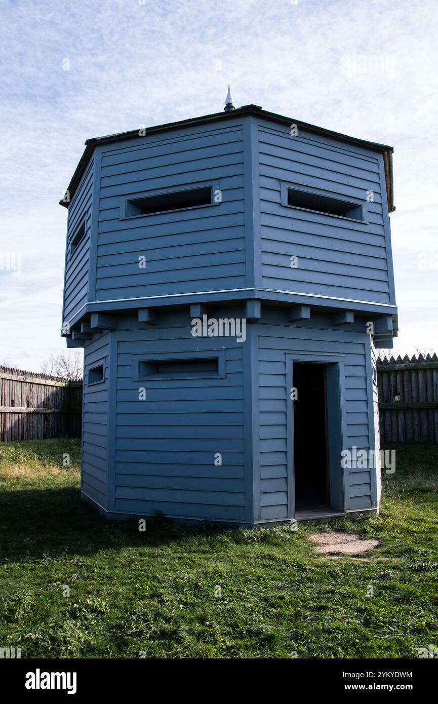 Bastion au lieu historique national de Fort George sur Queen's Parade à Niagara-on-the-Lake, Ontario, Canada Banque D'Images