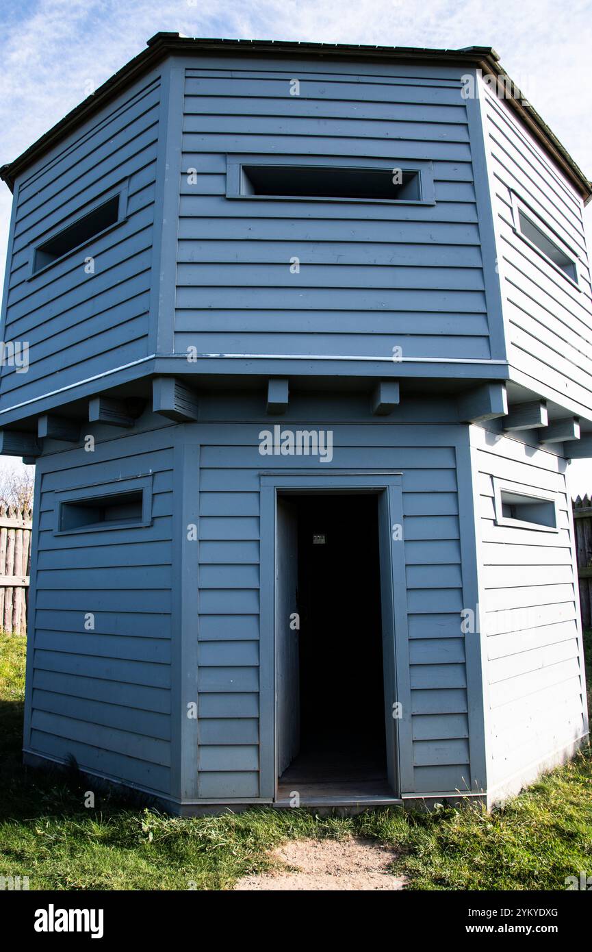 Bastion au lieu historique national de Fort George sur Queen's Parade à Niagara-on-the-Lake, Ontario, Canada Banque D'Images